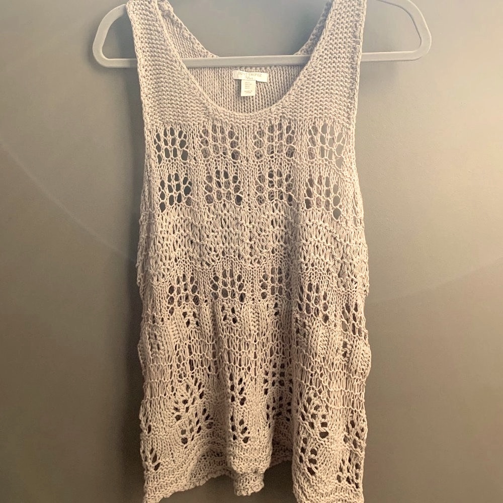 NWOT Cotton/Linen Tank/Cover Up Size S